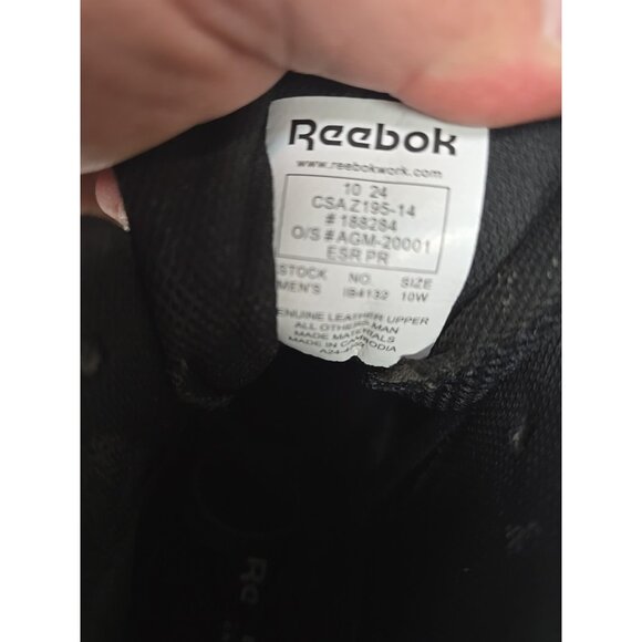 Reebok Men\'s IB4132 High Top Composite Toe Work Sneaker Boot Black Red Size 10W main image 7